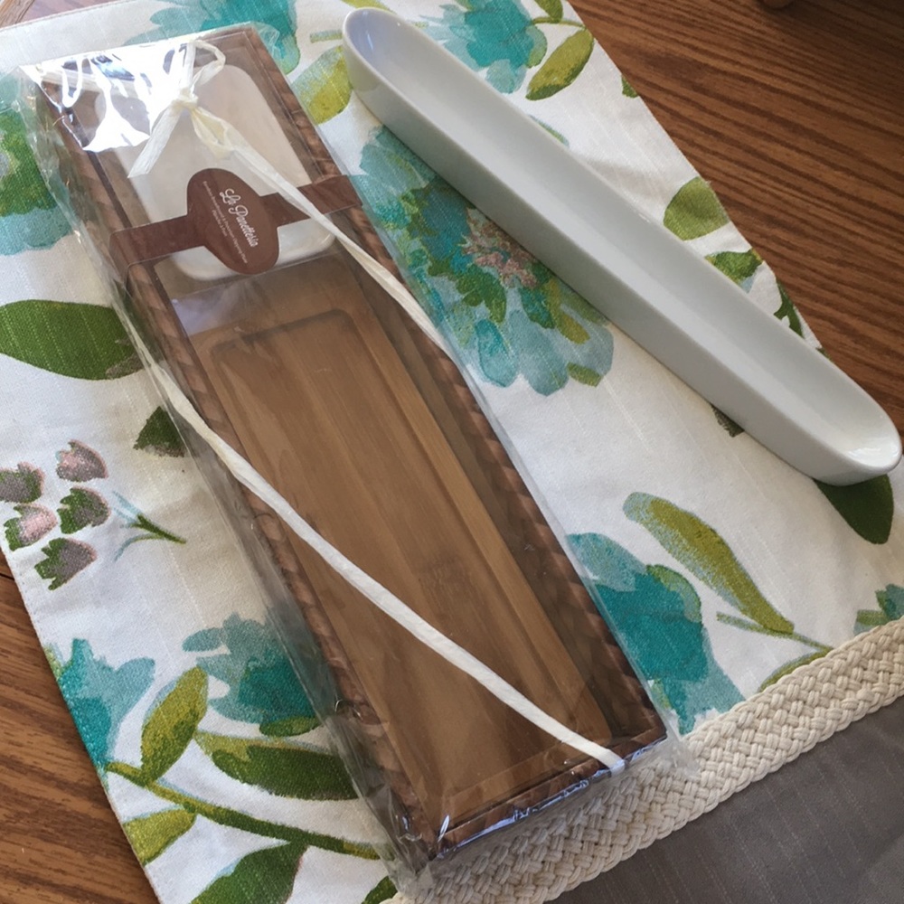 Serving trays - unique! Olive plate, breadboard